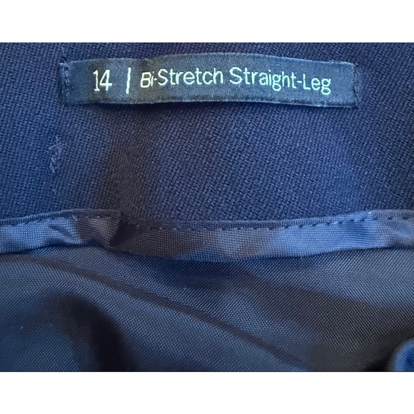 Women's TALBOTS Straight Stretch Leg Pants Size 14 Black - Picture 7 of 11